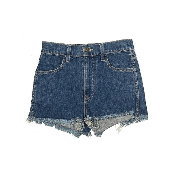 Wildfox High Rise Denim Cutoff Shorts – Medium Wash, Size 24 - Picture 2 of 4